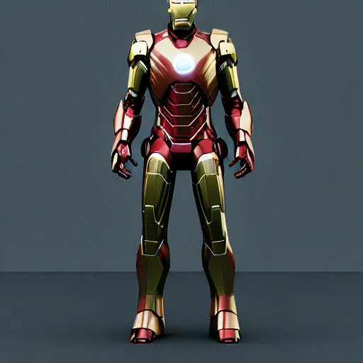 Image similar to iron man suit made out of used ram sticks, 8 k, octane render