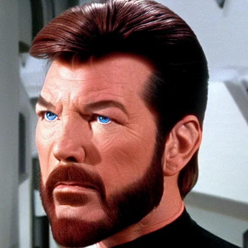 Image similar to Star Trek Commander Riker Soyjack face