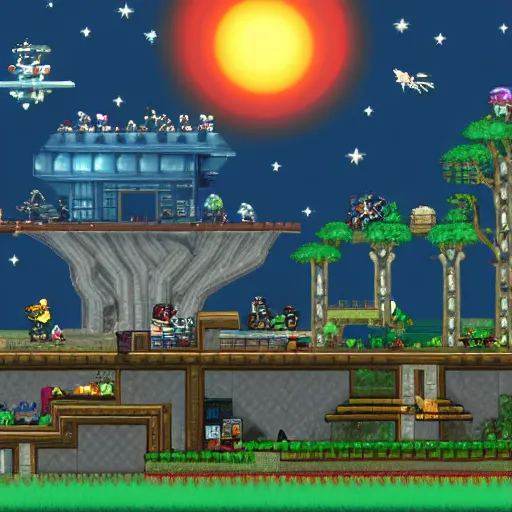 Prompt: Starbound 2, in-Game screenshot