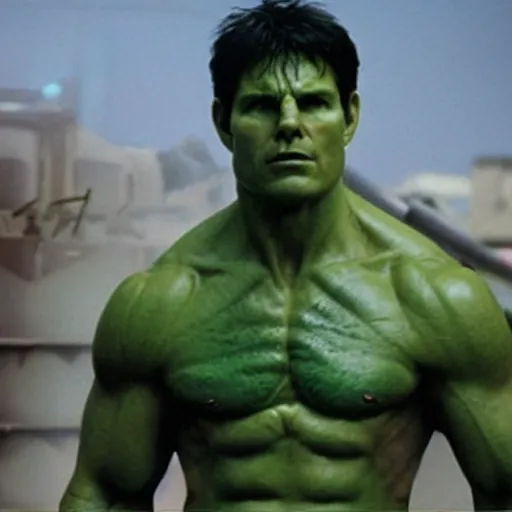 Image similar to tom cruise as the hulk