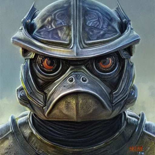 Image similar to frog as a realistic fantasy knight, closeup portrait art by donato giancola and greg rutkowski, realistic face, digital art, trending on artstation, symmetry!!, no helmet