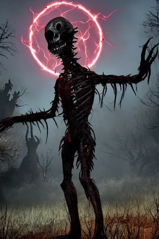 Image similar to the shapeless creature from the movie thing is the killer in the game dead by daylight