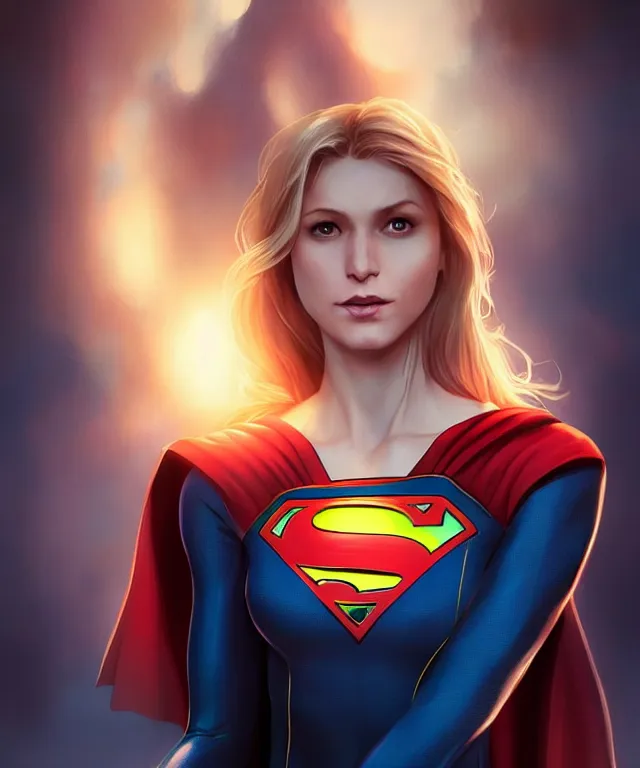 supergirl by charlie bowater and titian and artgerm, | Stable Diffusion ...