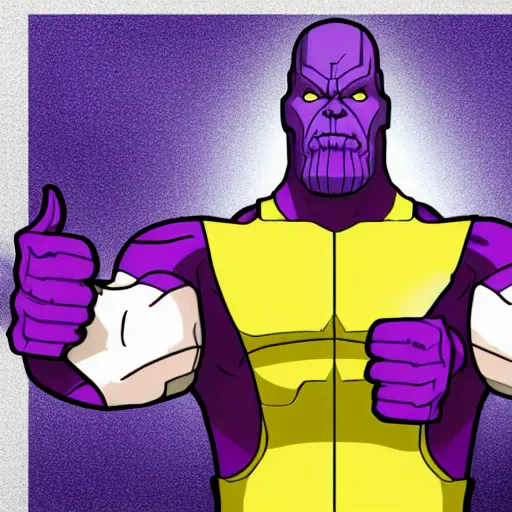 Image similar to thanos thumbs up
