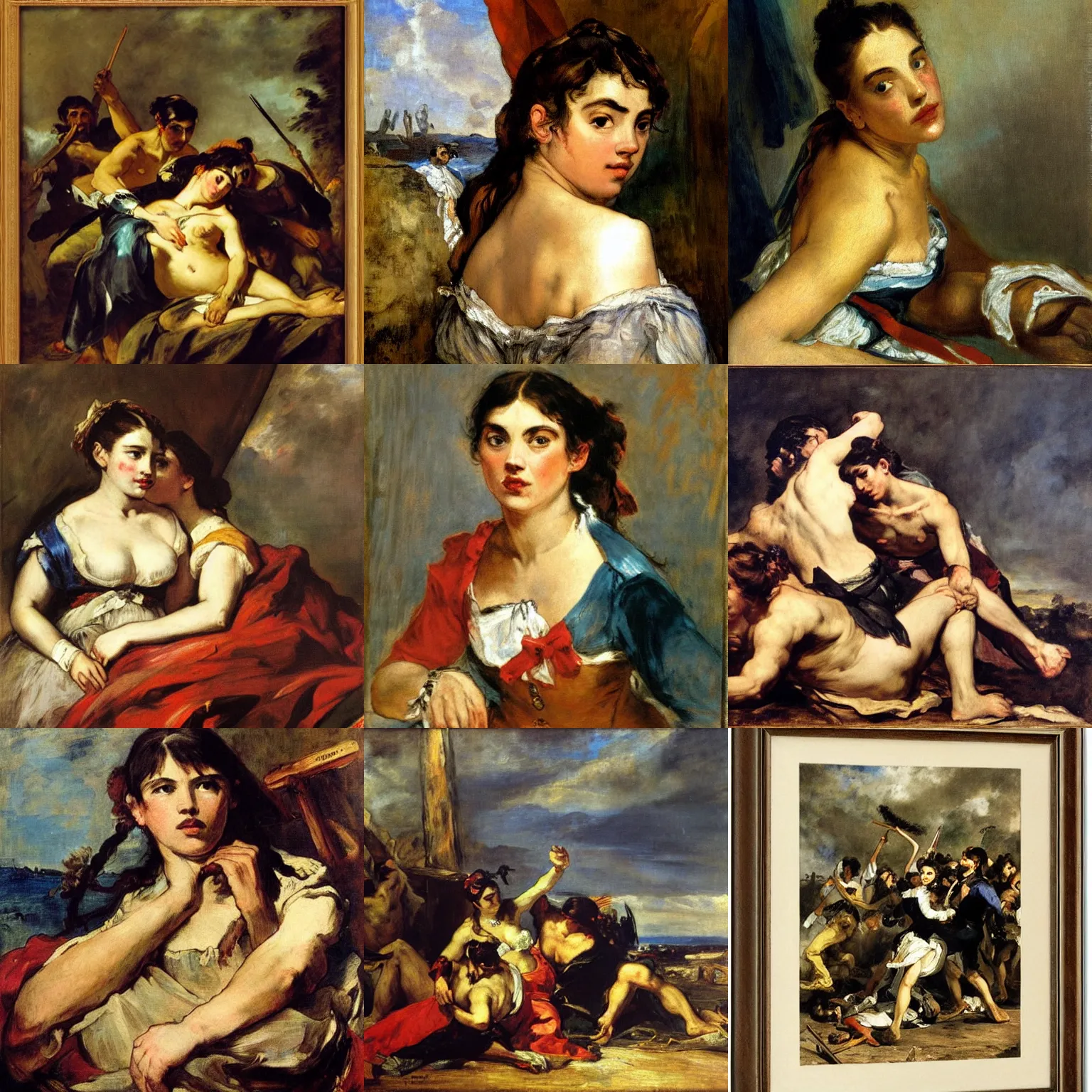 Prompt: an artwork by eugene delacroix