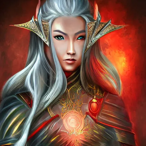 Prompt: elven samurai woman digital art seen on art station