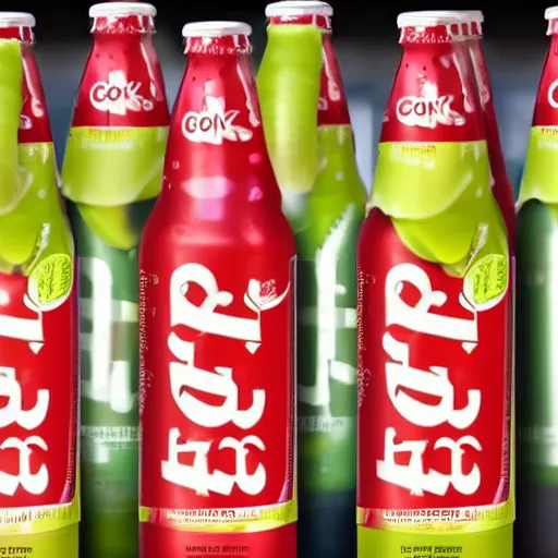 Image similar to a softdrink bottle labelled conk, marketing photo