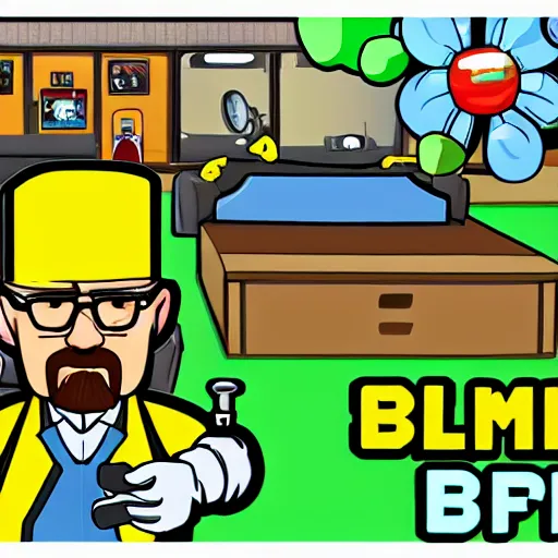 Image similar to walter white in the style of bloons td 6,