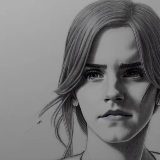 Prompt: a very detailed pencil drawing of emma watson in demon slayer manga panel 4 k, high resolution, still, landscape, hd, dslr, hyper realistic, manga, beautiful