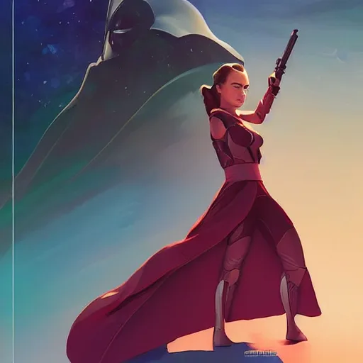 Image similar to padme amidala ( natalie portman ), star wars attack of the clones, game design fanart by concept artist gervasio canda, behance hd by jesper ejsing, by rhads, makoto shinkai and lois van baarle, ilya kuvshinov