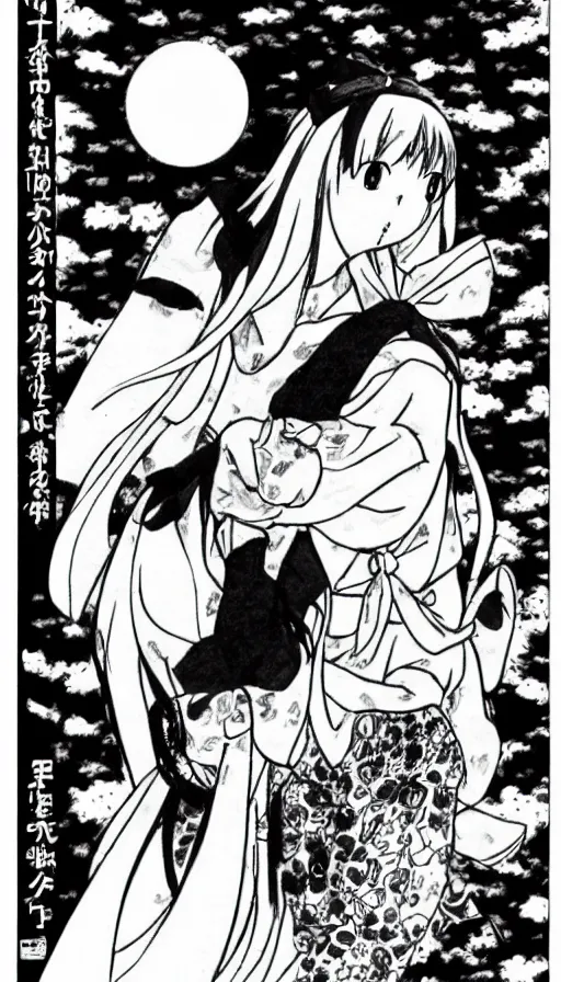 Image similar to a black and white Hayao Miyazaki manga, black and white manga style, japanese manga comic, Naoko Takeuchi manga