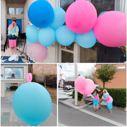 Image similar to gender reveal party at an abortion clinic