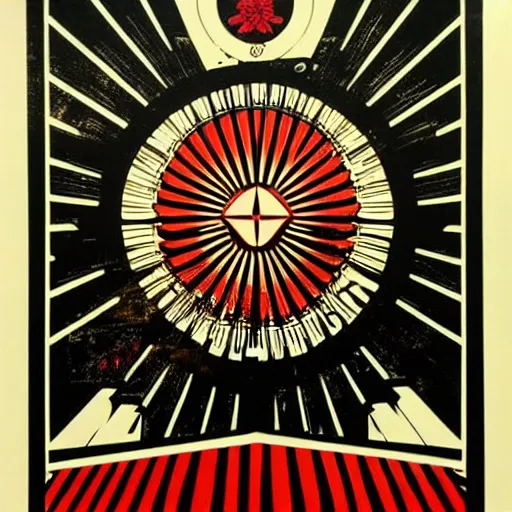 Image similar to mind wandering by shepard fairey