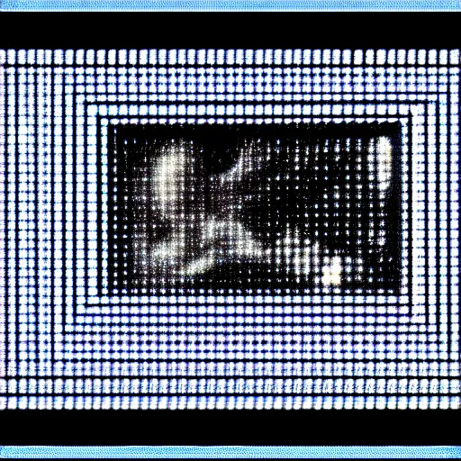 Image similar to vhs static overlay of marian apparition, vhs, 1 9 9 0, highly realistic, highly detailed, vhs noise static, black and white, vhs glitch