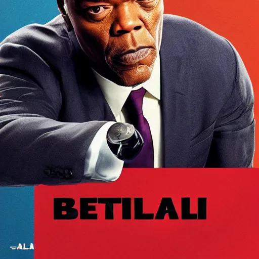 Image similar to better call saul poster starring samuel l jackson, tv show poster