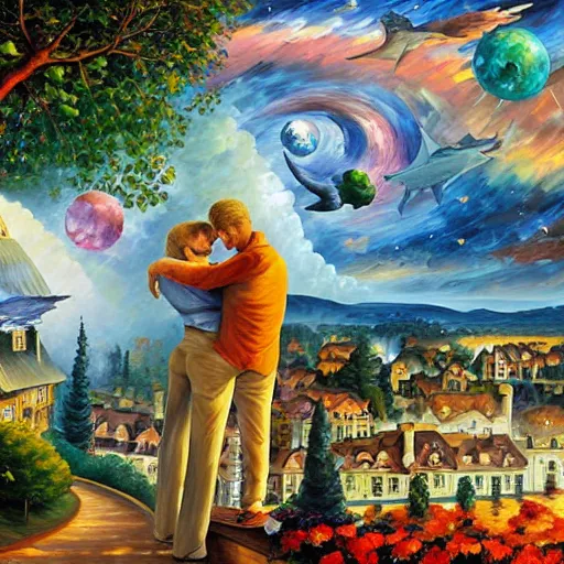 Image similar to art by james christensen, rob gonsalves, leonid afremov, john stephens and tim white