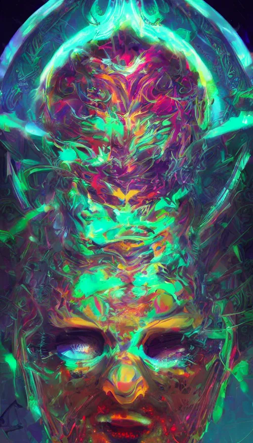 Image similar to psytrance artwork, by artstation