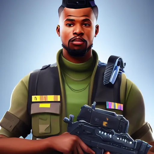 Image similar to lt. liama from fortnite game, hyper detailed masterpiece, digital art painting, hyper realism aesthetic