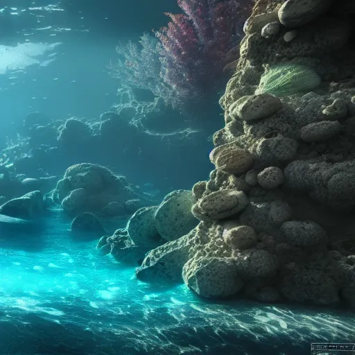 Prompt: ethereal underwater scene, highly detailed, 4k, HDR, award-winning, octane render, artstation