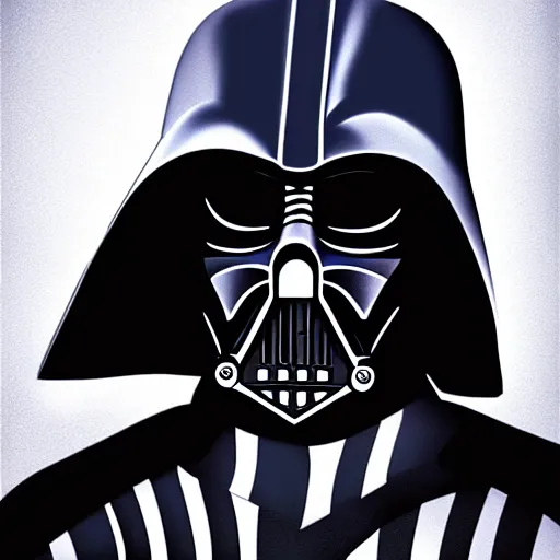 Prompt: digital paint of Darth Vader, ultra realistic details