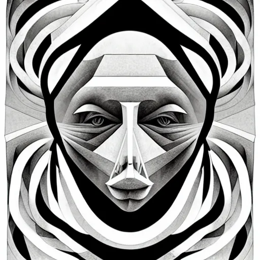 Image similar to white conceptual figurative post - morden monumental abstract portrait made by escher and piranesi, highly conceptual figurative art, intricate detailed illustration, illustration sharp geometrical detail, vector sharp graphic, controversial poster art, polish poster art