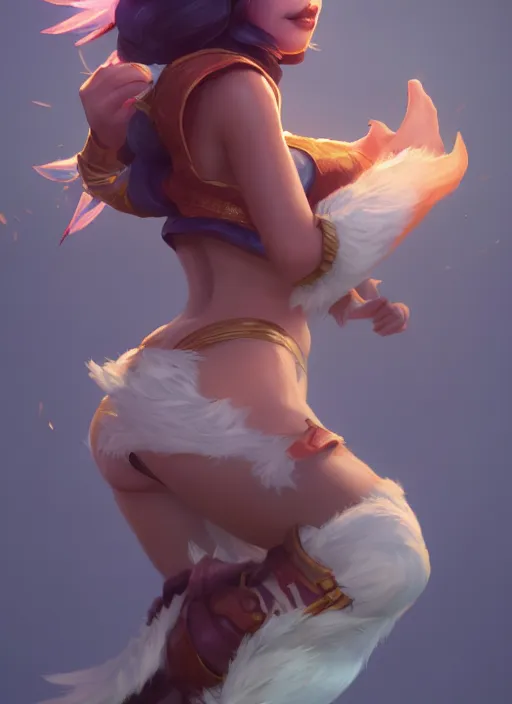 Image similar to taliyah, from league of legends, au naturel, pawg, hyper detailed, digital art, trending in artstation, cinematic lighting, studio quality smooth render, unreal engine 5 rendered, octane rendered, art style by kristen liu - wong and nixeu and ian sprigger and wlop and krenz cushart