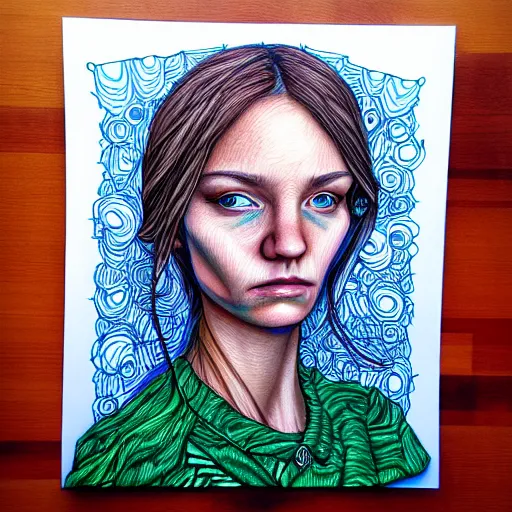 Prompt: dreambotmothership, intricate portrait art by dreambotmothership