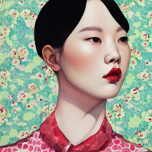 Prompt: lee jin - eun by martine johanna, rule of thirds, seductive look, beautiful