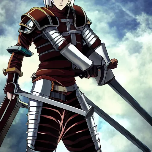 Premium Photo | Character Anime Concept Average Height Male With a Medieval  Knight Armor and Steampu Sheet Art