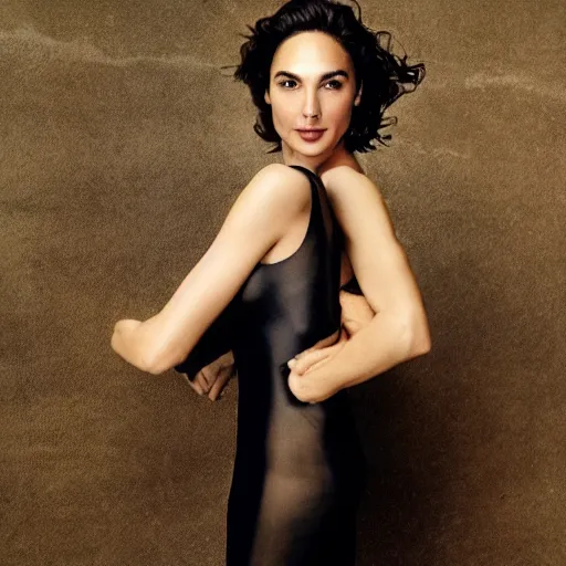 Prompt: full body portrait of gal gadot by louise dahl - wolfe and mario testino, 1 9 6 0, award - winning, artistic, sony a 7 r, detailed