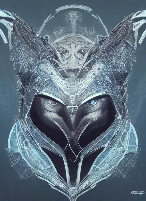 Image similar to symmetry!! portrait of owl alien in the style of horizon zero dawn, machine face, intricate, elegant, highly detailed, digital painting, artstation, concept art, smooth, sharp focus, illustration, art by artgerm and greg rutkowski and alphonse mucha, 8 k