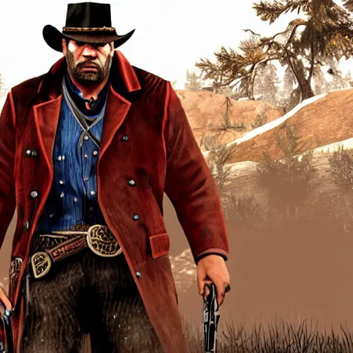 Image similar to Nikolay Valuev in Red Dead Redemption 2