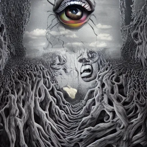 Image similar to insanity my only friend scares me cause it's the only thing always there for me surrealism hyperdetailed 4 k