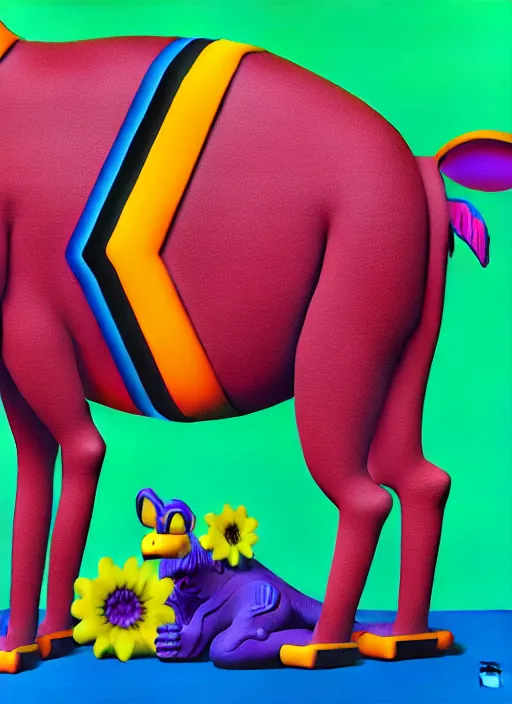 Image similar to zombie donkey by shusei nagaoka, kaws, david rudnick, airbrush on canvas, pastell colours, cell shaded, 8 k