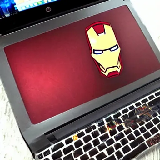 Image similar to iron man laptop
