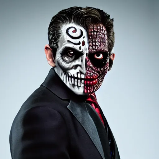 Image similar to uhd candid photo of two - face, with accurate face, uhd, studio lighting, correct face, photo by annie leibovitz