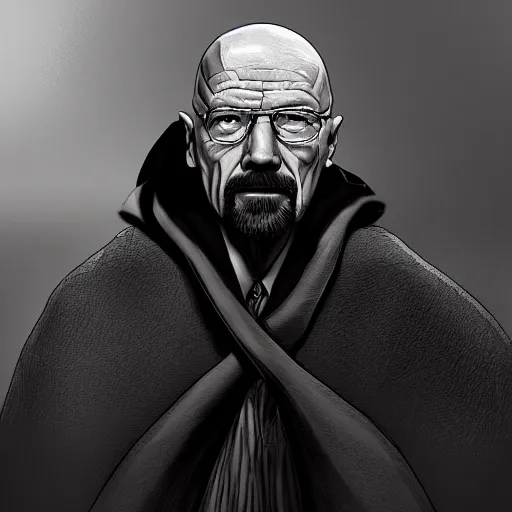 Image similar to Walter White as a sith lord, 4k digital art