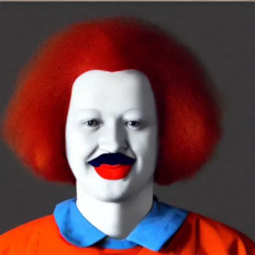 Prompt: Ronald McDonald mugshot