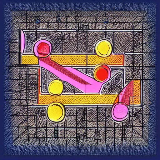 Prompt: crossword puzzle, abstract digital art, sharp focus, digital painting