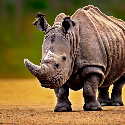 Image similar to wooly brown rhino nature photography