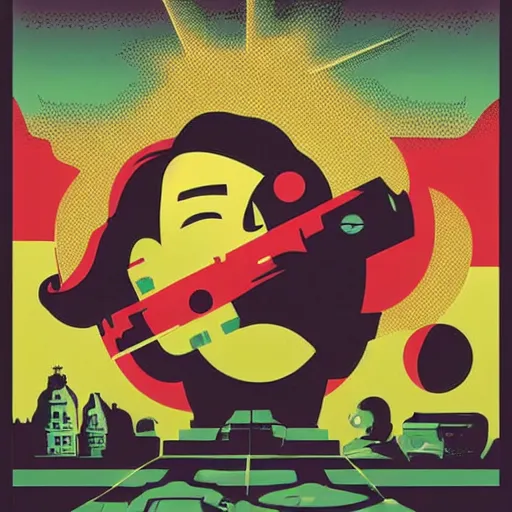 Prompt: cosmic terror by tom whalen