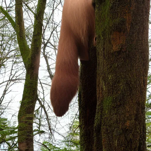 Prompt: nature photography of a megatherium by roman uchytel