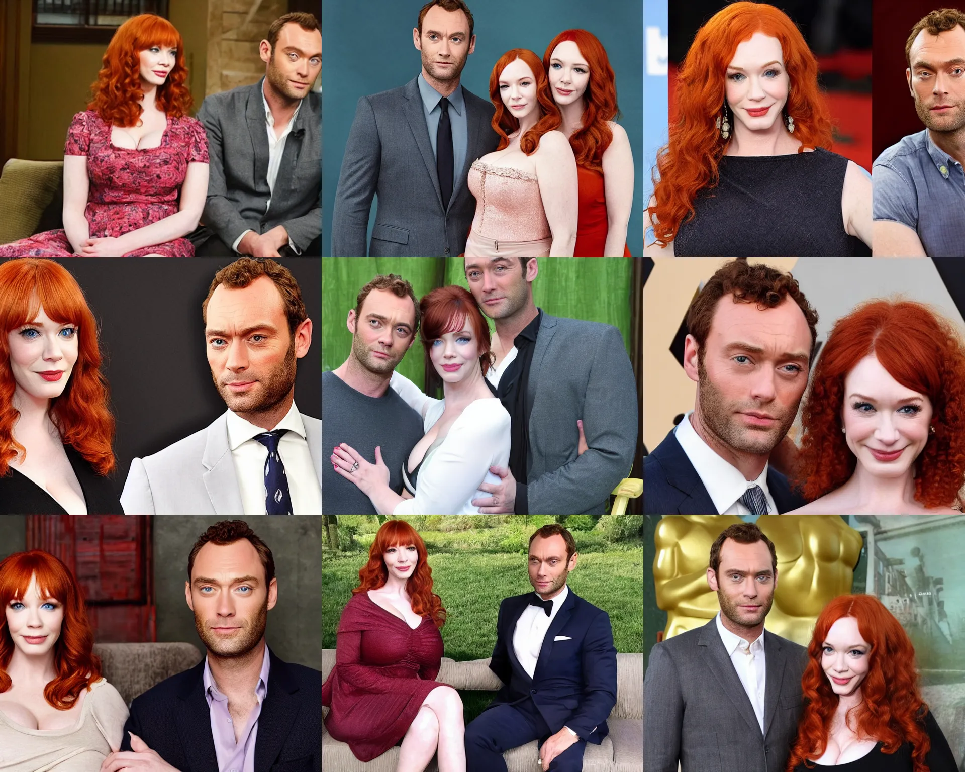 Prompt: 2022 reboot of Married With Children starring Christina Hendricks and Jude Law