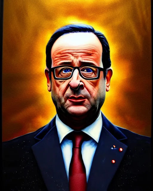 Prompt: hyperrealistic mixed media painting of François Hollande as Superlan, marvel, heroic pose, stunning 3d render inspired art by P. Craig Russell and Barry Windsor-Smith + perfect facial symmetry + dim volumetric lighting, 8k octane beautifully detailed render, post-processing, extremely hyperdetailed, intricate, epic composition, grim yet sparkling atmosphere, cinematic lighting + masterpiece, trending on artstation, very very detailed, masterpiece, stunning