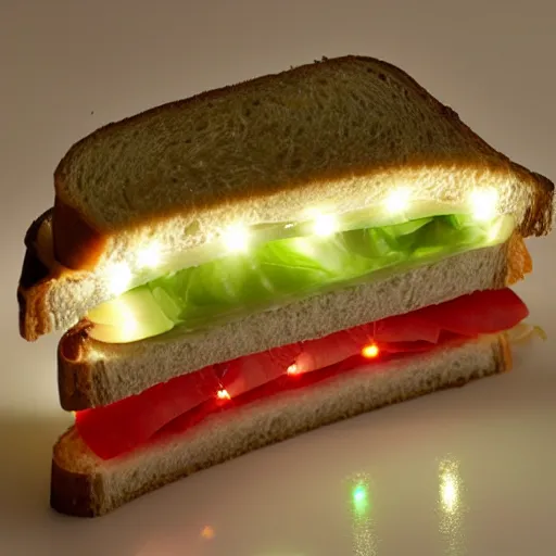 Image similar to sandwich of led lights