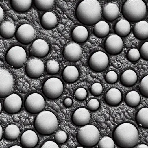 Image similar to A new chemical element, electron microscope photography, extremely detailed