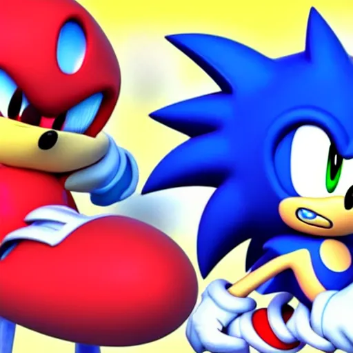 Sonic vs Classic Sonic fight?!