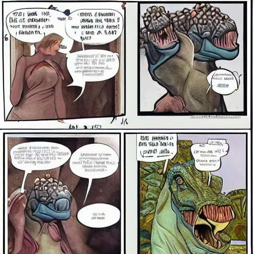 Image similar to looking at women meme but with dinosaurs