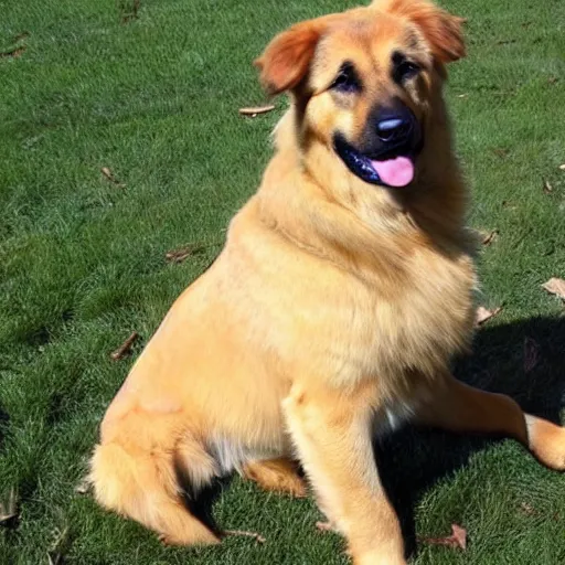 Prompt: german shepherd golden retriever mix