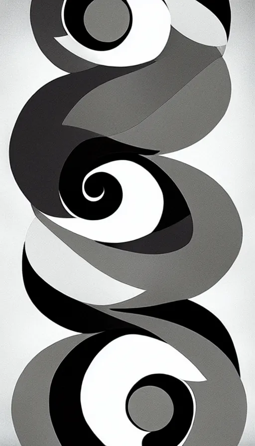 Image similar to Abstract representation of ying Yang concept, by D&D Concept Artists